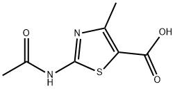 2-Acetylamino-4-methyl-thiazole-5-carboxylic acid Struktur