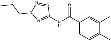 Benzamide, 3,4-dimethyl-N-(2-propyl-2H-tetrazol-5-yl)- (9CI) Struktur