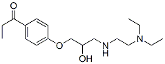 4'-[2-Hydroxy-3-[[2-(diethylamino)ethyl]amino]propoxy]propiophenone Struktur