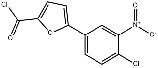 5-(4-CHLORO-3-NITROPHENYL)FURAN-2-CARBONYL CHLORIDE Struktur