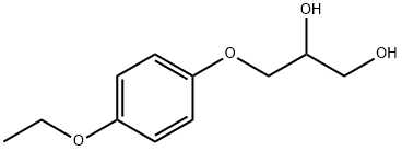 3-(p-Ethoxyphenoxy)-1,2-propanediol Struktur