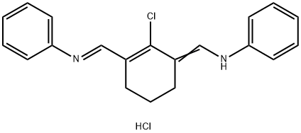 3-CHLORO-2,4-TRIMETHYLENENGLUTACONDIANIL HYDROCHLORIDE Struktur