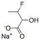 3-Fluoro-2-hydroxybutyric acid sodium salt Struktur