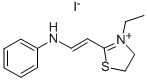 2-(BETA-ANILINO)VINYL-3-ETHYL THIAZOLIUM IODIDE Struktur