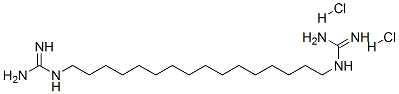 N,N'''-1,16-hexadecanediylbisguanidine dihydrochloride  Struktur