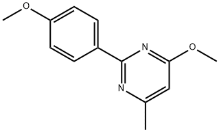 4,6-DIMETHOXY-2-(4-METHOXYPHENYL)PYRIMIDINE Struktur