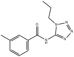 Benzamide, 3-methyl-N-(1-propyl-1H-tetrazol-5-yl)- (9CI) Struktur