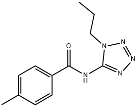 Benzamide, 4-methyl-N-(1-propyl-1H-tetrazol-5-yl)- (9CI) Struktur