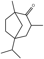 Bicyclo[3.2.1]octan-2-one, 1,3-dimethyl-5-(1-methylethyl)- (9CI) Struktur