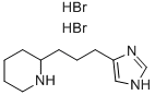 2-[3-(1H-IMIDAZOL-4-YL)-PROPYL]-PIPERIDINE 2HBR Struktur