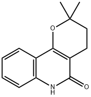 2,3,4,6-Tetrahydro-2,2-dimethyl-5H-pyrano[3,2-c]quinolin-5-one Struktur