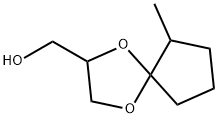 6-Methyl-1,4-dioxaspiro[4.4]nonane-2-methanol Struktur