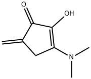 3-Dimethylamino-2-hydroxy-5-methylene-2-cyclopenten-1-one Struktur