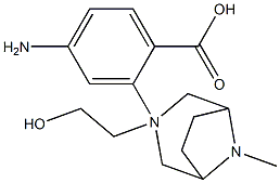 8-Methyl-3,8-diazabicyclo[3.2.1]octane-3-ethanol p-aminobenzoate Struktur