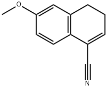 1-Cyano-6-methoxy-3,4-dihydronaphtalene Struktur