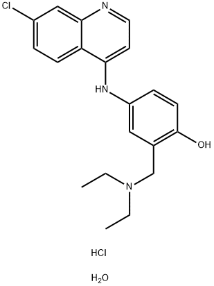 Amodiaquin dihydrochloride dihydrate Struktur