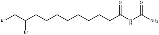 (10,11-Dibromoundecanoyl)urea Struktur