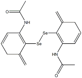 N,N'-[Diselenobis(methylene-2,1-phenylene)]bisacetamide Struktur