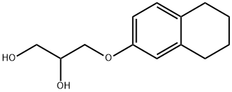 3-(5,6,7,8-Tetrahydronaphthalen-2-yloxy)-1,2-propanediol Struktur