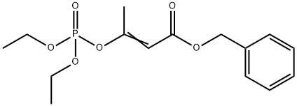 3-(Diethoxyphosphinyloxy)-2-butenoic acid benzyl ester Struktur