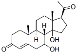 7,14-dihydroxypregn-4-ene-3,20-dione Struktur