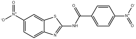 N-(6-Nitrobenzothiazol-2-yl)-4-nitrobenzamide Struktur