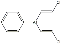 Bis(2-chlorovinyl)phenylarsine Struktur