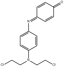 4-[[4-[Bis(2-chloroethyl)amino]phenyl]imino]-2,5-cyclohexadien-1-one Struktur