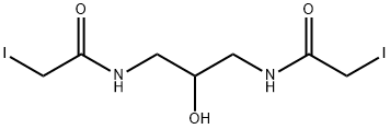 N,N'-(2-Hydroxytrimethylene)bis(iodoacetamide) Struktur