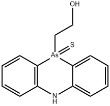 5,10-Dihydro-10-phenarsazineethanol 10-sulfide Struktur