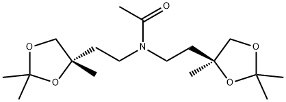 N,N-Bis[2-[(S)-2,2,4-trimethyl-1,3-dioxolan-4-yl]ethyl]acetamide Struktur