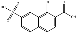 1-hydroxy-7-sulfo-2-naphthoic acid Struktur