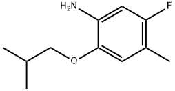 Benzenamine, 5-fluoro-4-methyl-2-(2-methylpropoxy)- (9CI) Struktur