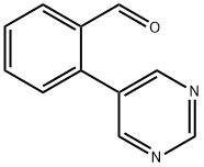 2-(Pyrimidin-5-yl)benzaldehyde Structure