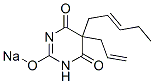 5-Allyl-5-(2-penten-1-yl)-2-sodiooxy-4,6(1H,5H)-pyrimidinedione Struktur