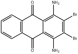 1,4-diamino-2,3-dibromoanthraquinone Struktur