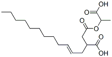 (1-carboxyethyl) hydrogen 2-dodecenylsuccinate Struktur