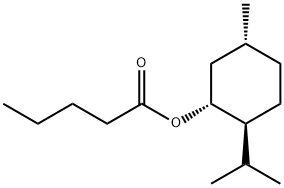 [1R-(1alpha,2beta,5alpha)]-5-methyl-2-(1-methylethyl)cyclohexyl valerate Struktur