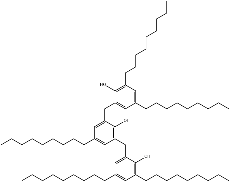 alpha,alpha'-bis(2-hydroxy-3,5-dinonylphenyl)-4-nonyl-2,6-xylenol Struktur