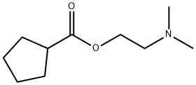 Cyclopentanecarboxylic acid, 2-(dimethylamino)ethyl ester (9CI) Struktur