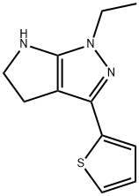 Pyrrolo[2,3-c]pyrazole, 1-ethyl-1,4,5,6-tetrahydro-3-(2-thienyl)- (9CI) Struktur