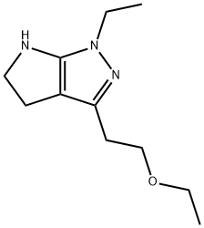 Pyrrolo[2,3-c]pyrazole, 3-(2-ethoxyethyl)-1-ethyl-1,4,5,6-tetrahydro- (9CI) Struktur