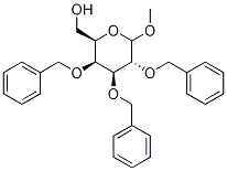 Methyl 2,3,4-Tri-O-benzyl-D-galactopyranoside Struktur