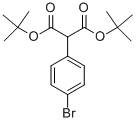 2-(4-BROMOPHENYL)-PROPANEDIOIC ACID 1,3-BIS-T-BUTYL ESTER Struktur