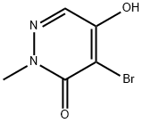 4-BROMO-5-HYDROXY-2-METHYL-2H-PYRIDAZIN-3-ONE Struktur