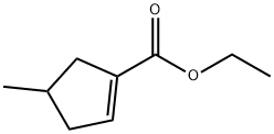 1-Cyclopentene-1-carboxylic acid, 4-methyl-, ethyl ester (9CI) Struktur