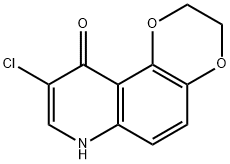 1,4-Dioxino[2,3-f]quinolin-10(7H)-one,  9-chloro-2,3-dihydro- Struktur