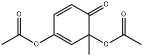 4,6-Diacetoxy-6-methyl-2,4-cyclohexadien-1-one Struktur