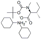 N-BOC-N-A-甲基-L-異亮氨酸二環(huán)己銨, 64263-78-1, 結(jié)構(gòu)式