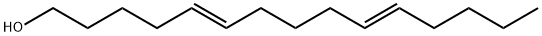 (5E,10E)-5,10-Pentadecadien-1-ol Struktur